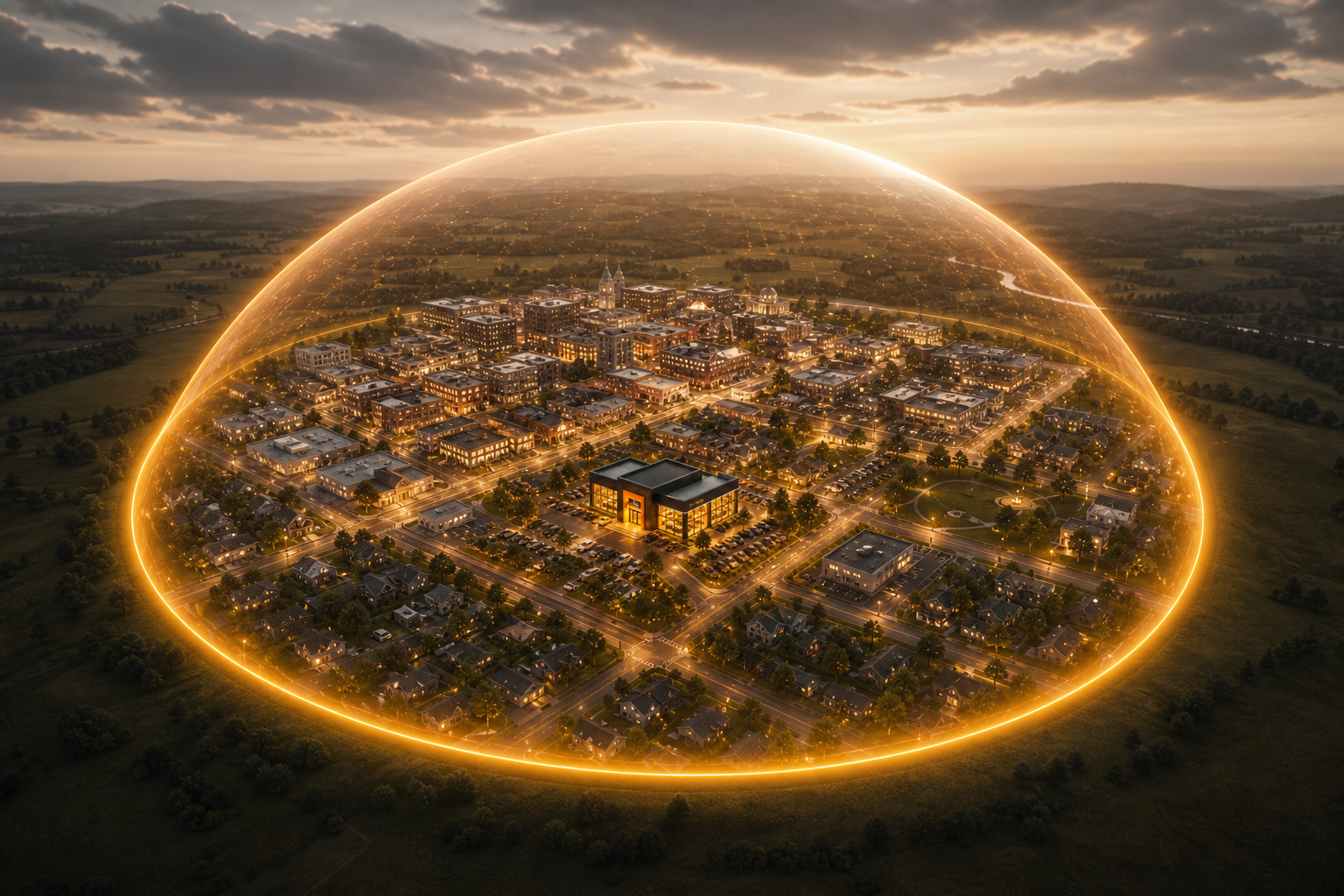 A dealership and its entire compact city protected within one exclusive local market